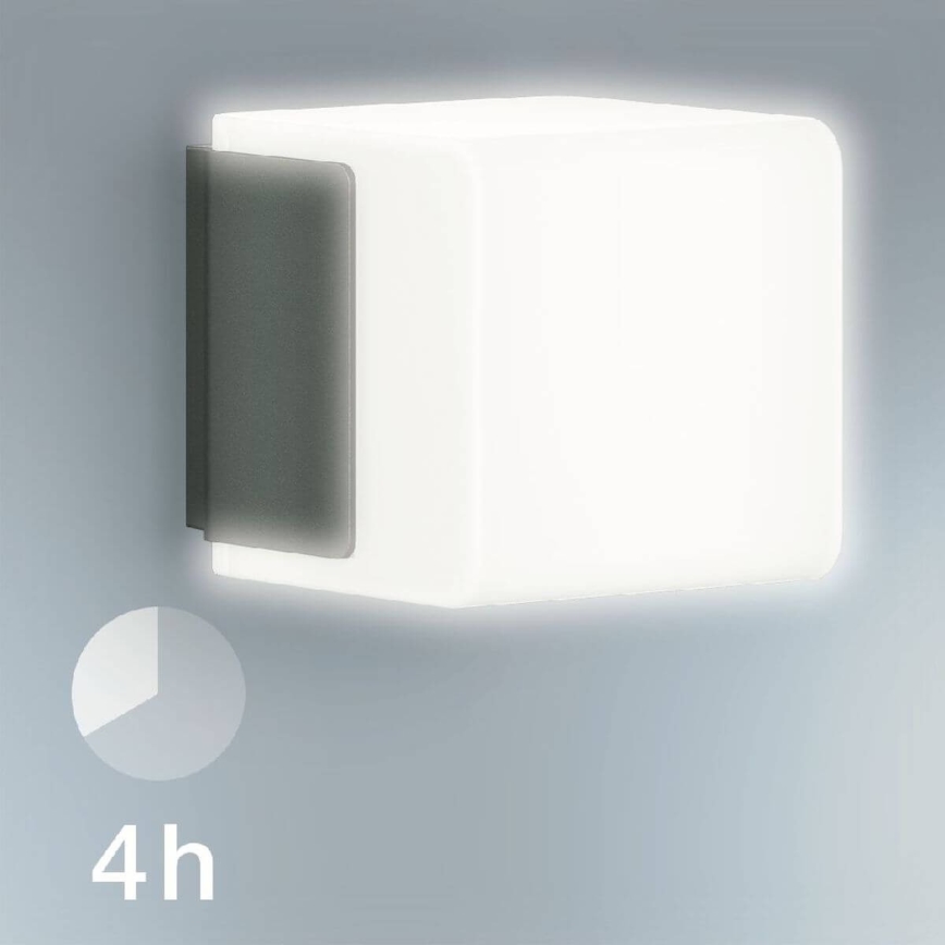 Steinel 055516 - LED-ulkovalaisin anturilla L 835 LED/9,5W/230V IP44 antrasiitti
