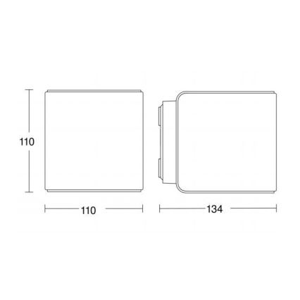 Steinel 055530 - LED-ulkovalaisin anturilla L 840 LED/9,5W/230V IP44 antrasiitti