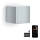 Steinel 055547 - LED-ulkovalaisin anturilla L 840 LED/9,5W/230V IP44 hopea
