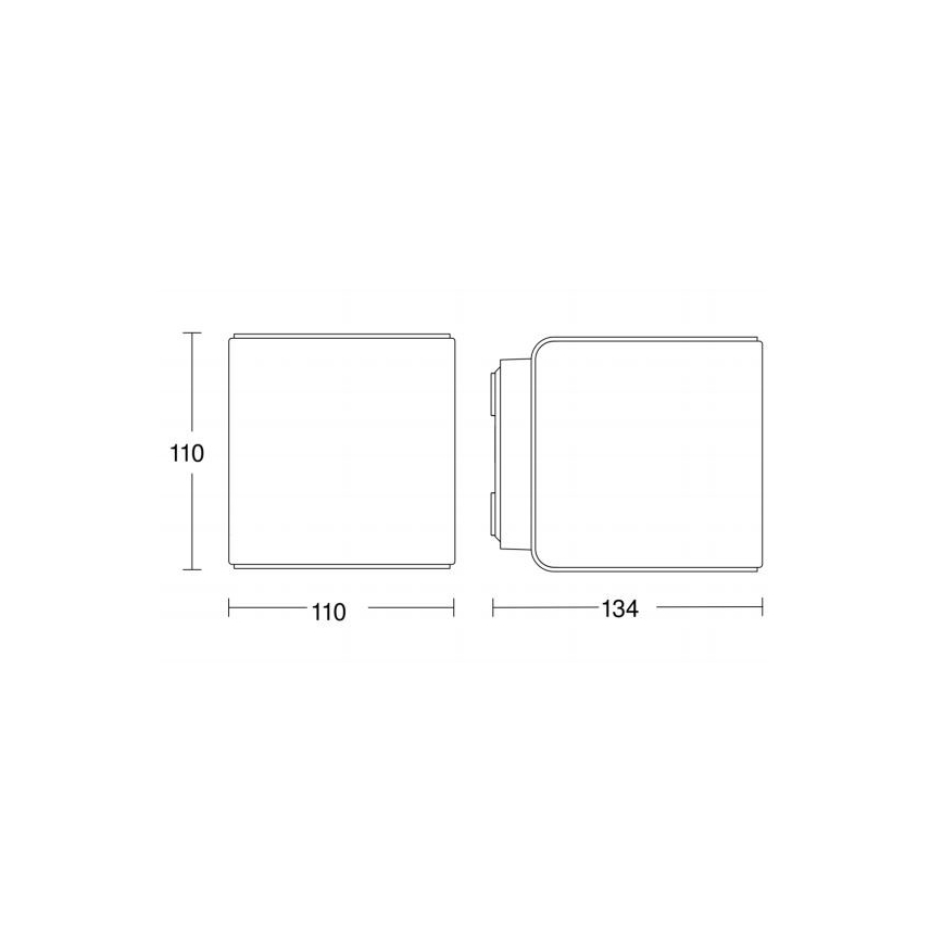 Steinel 055547 - LED-ulkovalaisin anturilla L 840 LED/9,5W/230V IP44 hopea