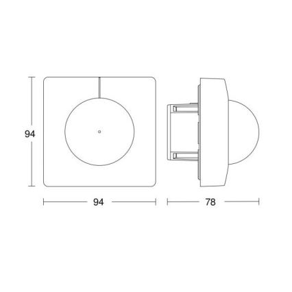 Steinel 055721 - Liiketunnistin IS 3180 COM1 230V valkoinen