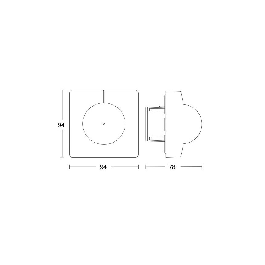 Steinel 055721 - Liiketunnistin IS 3180 COM1 230V valkoinen