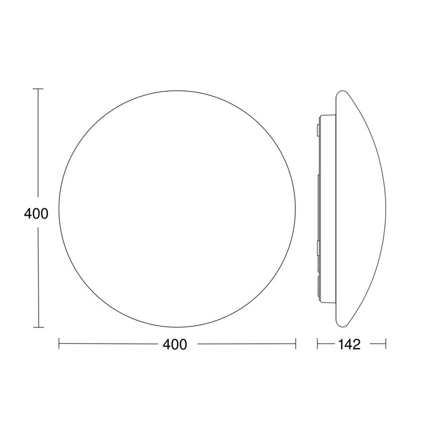 Steinel 056124 - LED-kattovalaisin kylpyhuoneeseen RS PRO LED P3 LED/19,5W/230V IP54 4000K