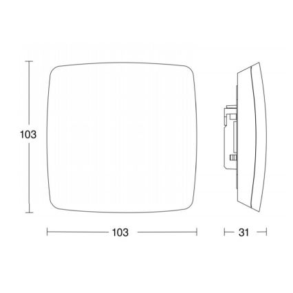 STEINEL 056339 - Liiketunnistin TRUE PRESENCE KNX