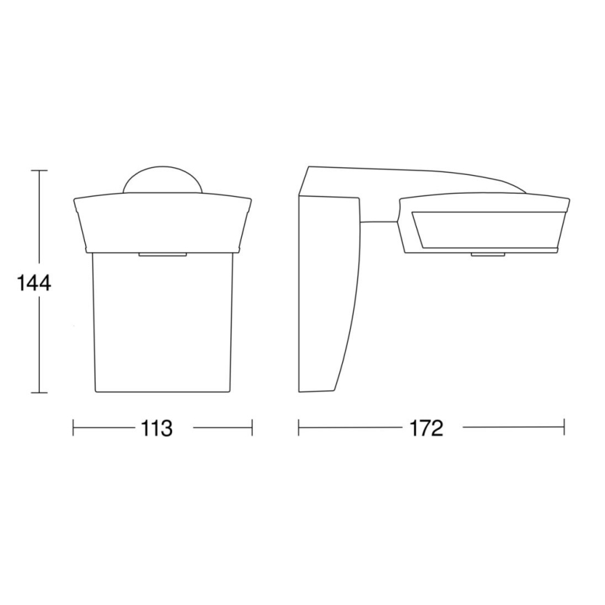 Steinel 056636 - Liiketunnistin SensIQ IP54 antrasiitti + kauko-ohjaus