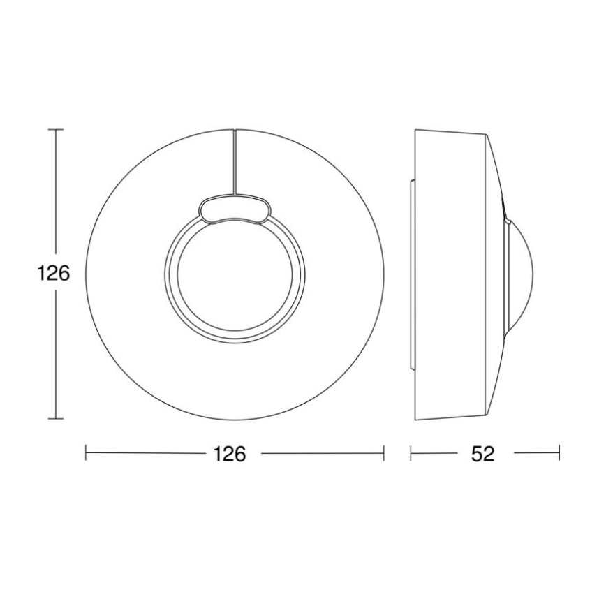 Steinel 057329 - Liiketunnistin HF 3360 DALI-2 IP54 pyöreä valkoinen