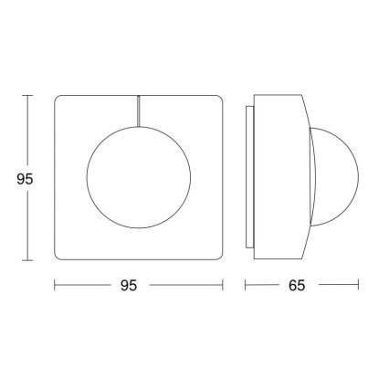 Steinel 057374 - Liiketunnistin IS 3360 MX Highbay DALI-2 IP54 valkoinen