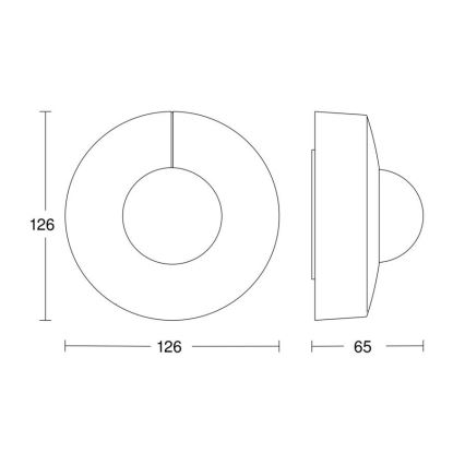 Steinel 058180 - Liiketunnistin IS 3360 V3 KNX IP54 pyöreä valkoinen