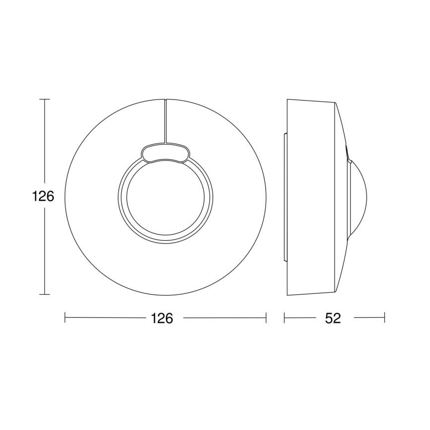 Steinel 058234 - Liiketunnistin HF 3360 V3 KNX IP54 pyöreä valkoinen