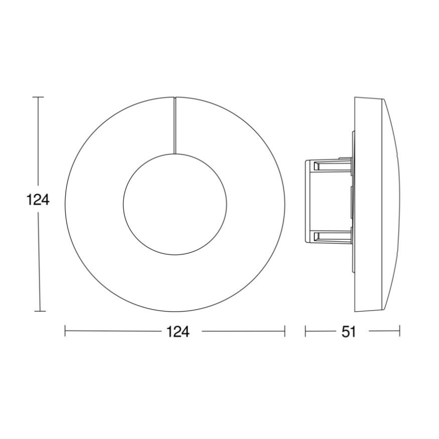Steinel 058340 - Valotunnistin Dual V3 KNX pyöreä valkoinen
