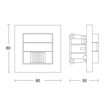 Steinel 058463 - Liiketunnistin IR 180 V3 KNX valkoinen