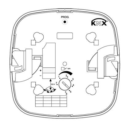 Steinel 058470 - Läsnäolotunnistin IR Quattro HD 24m KNX valkoinen