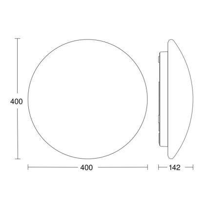 STEINEL 058609 - LED-kattovalaisin kylpyhuoneeseen anturilla RS PRO LED/19,5W/230V 3000K IP54