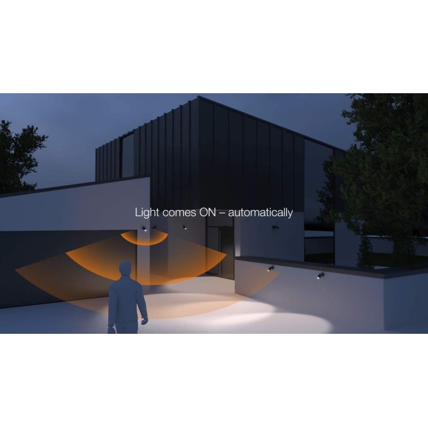 STEINEL 058630 - LED-ulkovalaisin anturilla SPOT ONE 1xGU10 / 7W / 230V IP44