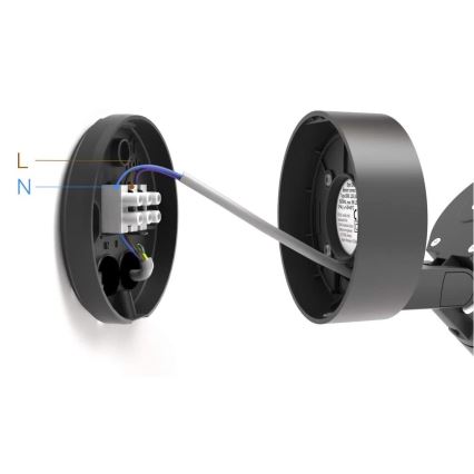 STEINEL 058630 - LED-ulkovalaisin anturilla SPOT ONE 1xGU10 / 7W / 230V IP44