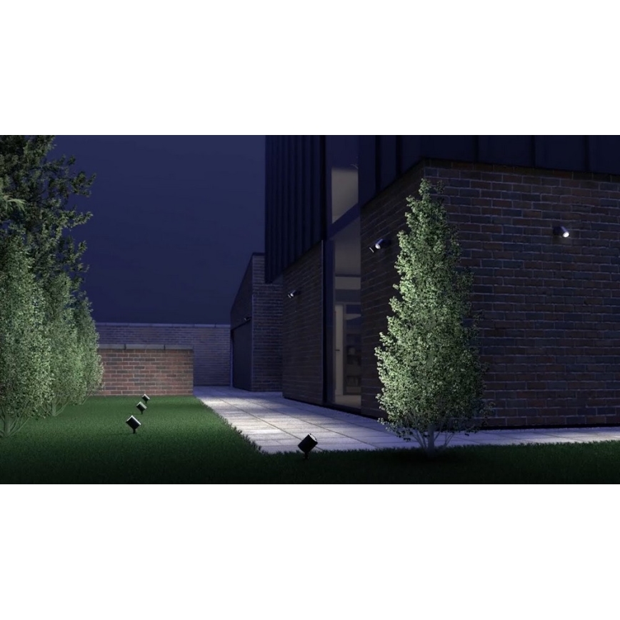 Steinel 058647 - Ulkovalo anturilla SPOT DUO 2xGU10/7,5W/230V IP44