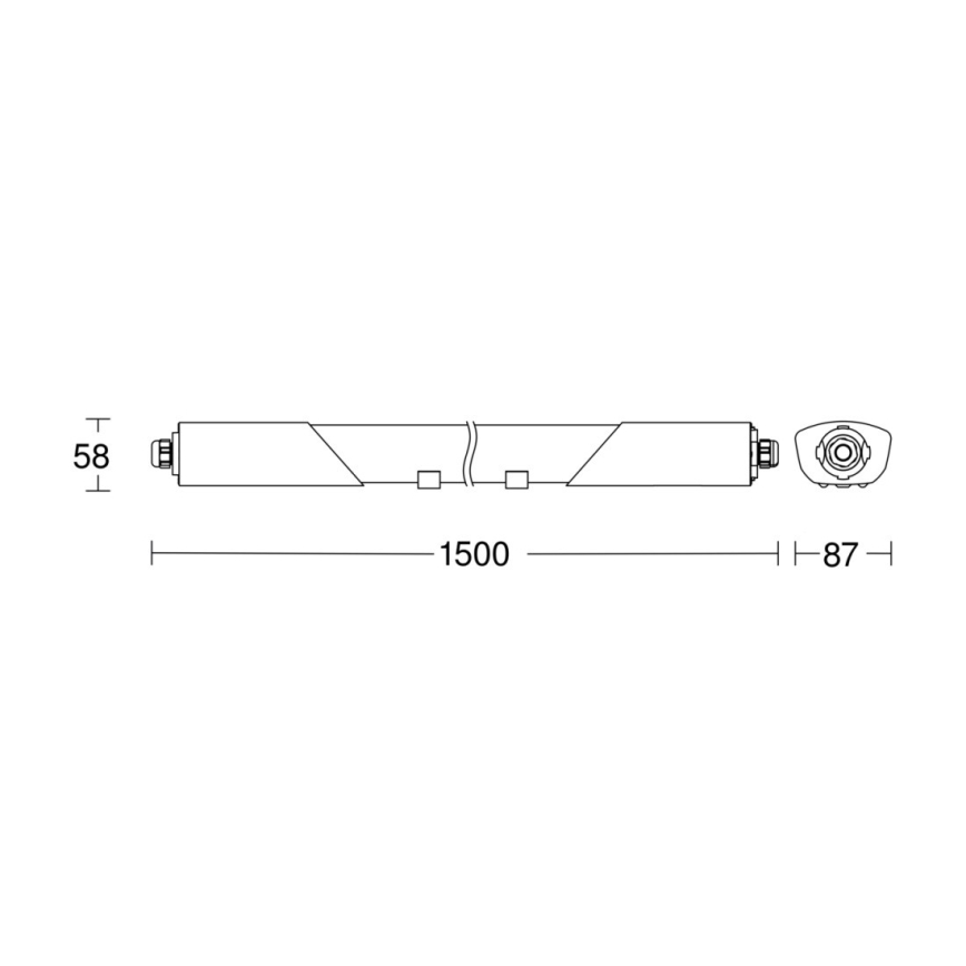 Steinel 058722 - LED Himmennettävä heavy-duty kevyt RS PRO 5150 C LED/42W/230V IP65