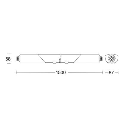 Steinel 058739 - LED Kestävä valo anturilla RS PRO 5150SC LED/42W/230V IP66 4000K