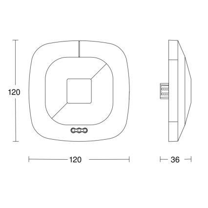 Steinel 059484 - Läsnäolotunnistin HF 360 V3 KNX valkoinen
