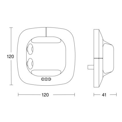Steinel 059507 - Läsnäolotunnistin Single US KNX valkoinen