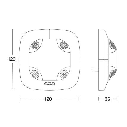 Steinel 059514 - Läsnäolotunnistin US 360 KNX valkoinen