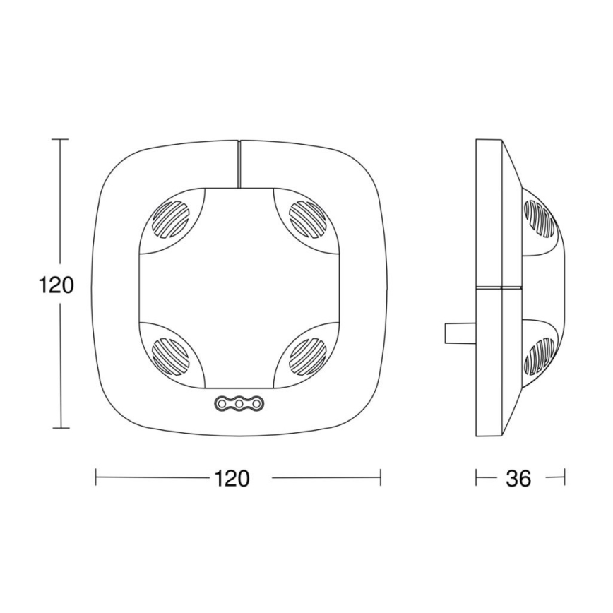 Steinel 059514 - Läsnäolotunnistin US 360 KNX valkoinen