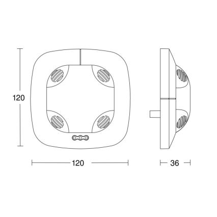 Steinel 059521 - Läsnäolotunnistin DualTech KNX valkoinen