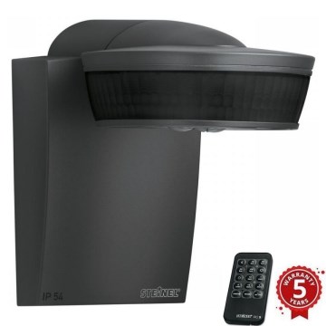 Steinel 059538 - SensIQ-liiketunnistin IP54 musta + kaukosäädin