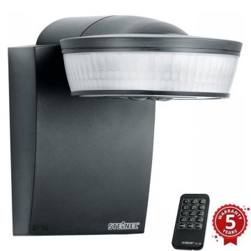 Steinel 059552 - Liiketunnistin SensIQ IP54 antrasiitti + kaukosäädin