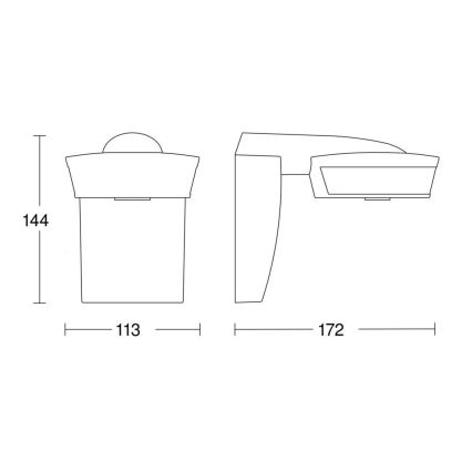 Steinel 059576 - Liiketunnistin SensIQ IP54 valkoinen + kaukosäädin