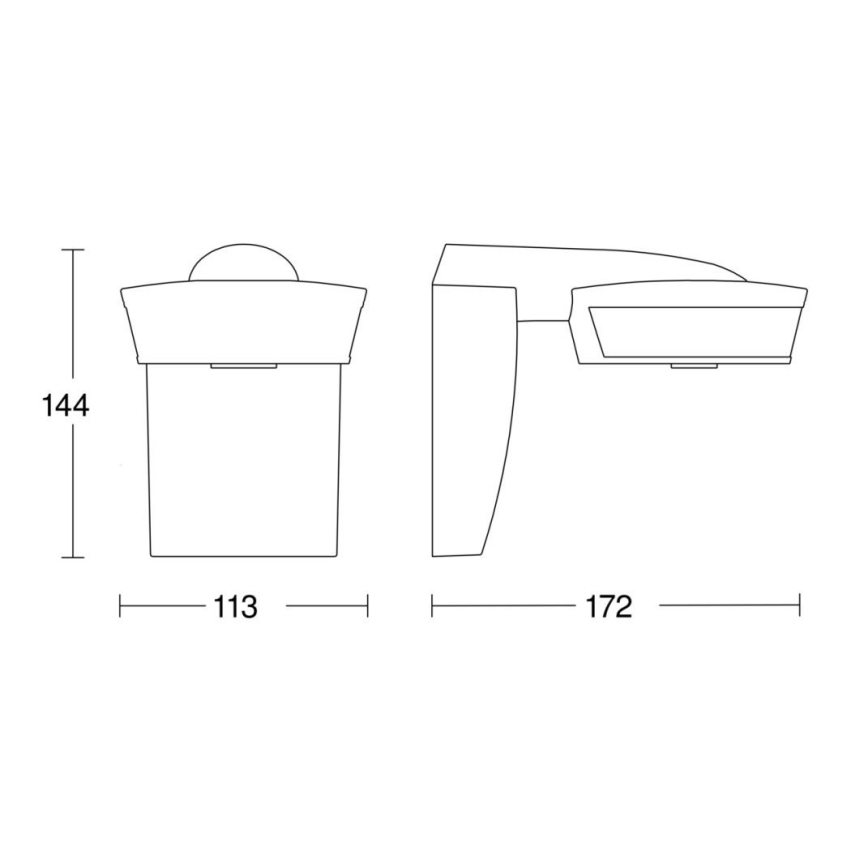 Steinel 059576 - Liiketunnistin SensIQ IP54 valkoinen + kaukosäädin