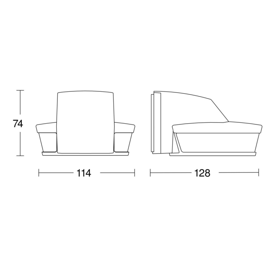 Steinel 059583 - Liiketunnistin SensIQ S IP54 musta + kauko-ohjaus