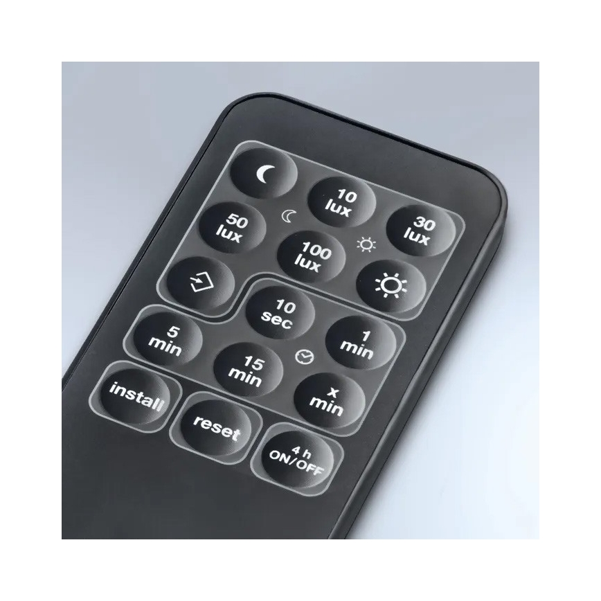 Steinel 059606 - Liiketunnistin SensIQ S IP54 musta+ kaukosäädin
