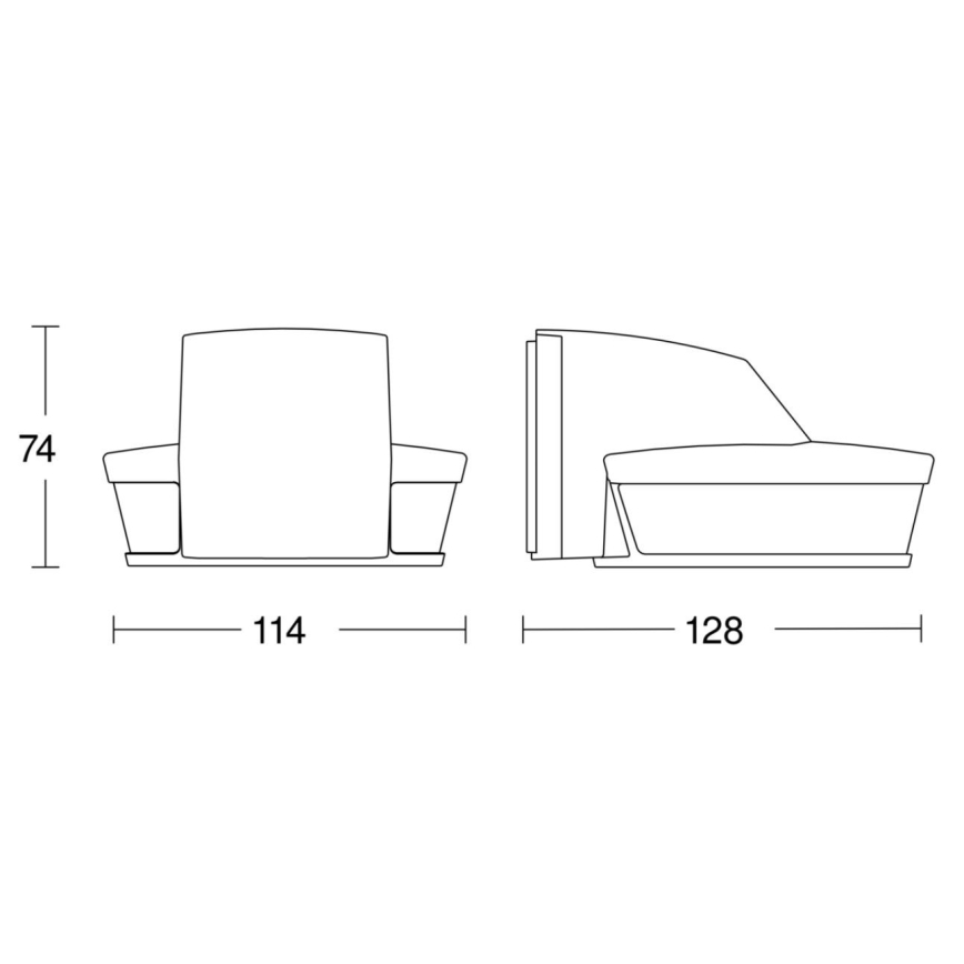 Steinel 059606 - Liiketunnistin SensIQ S IP54 musta+ kaukosäädin