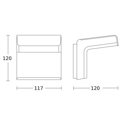 Steinel 059620 - Liiketunnistin iHF 3D KNX IP54 antrasiitti