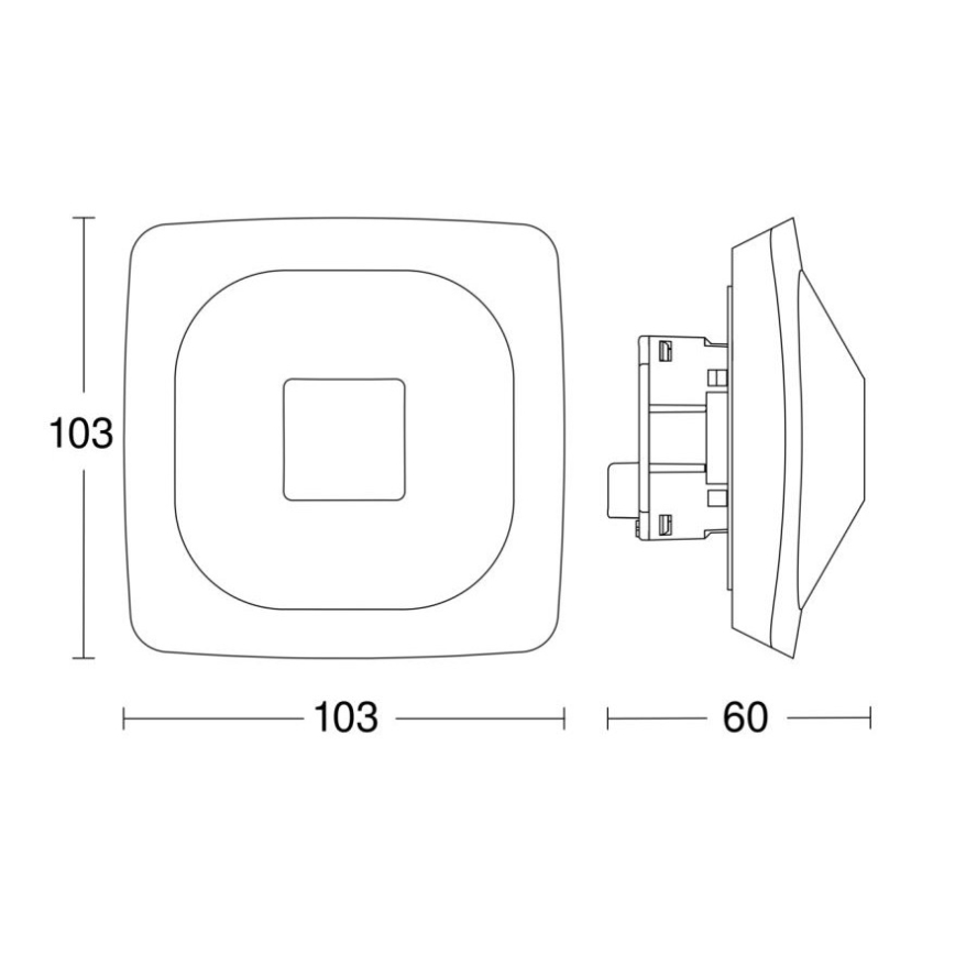 Steinel 064303 - Läsnäolotunnistin HF 360-2 KNX valkoinen
