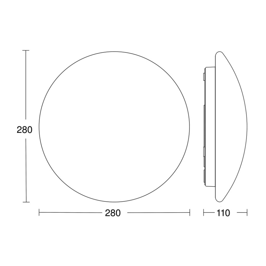 STEINEL 064815 - LED-kattovalaisin kylpyhuoneeseen anturilla RS PRO LED/9,5W/230V 4000K IP54