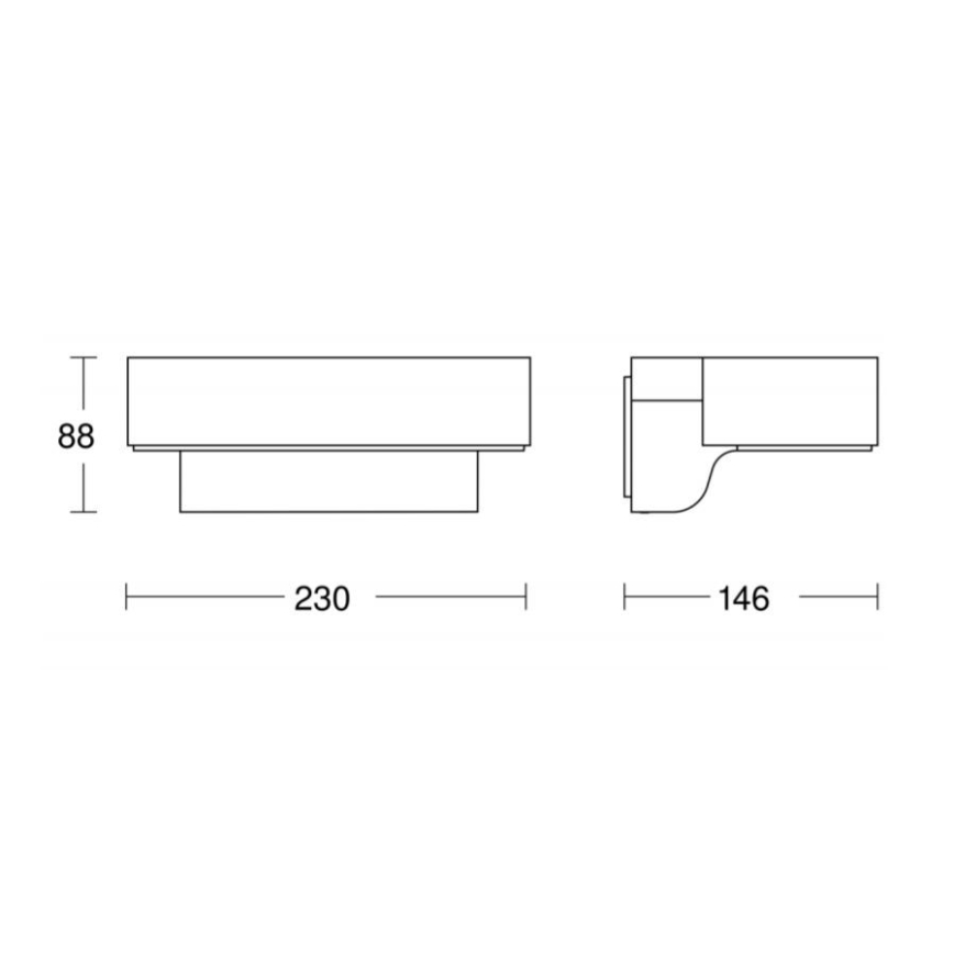 STEINEL 065690 - LED Ulkovalo anturilla L800 LED/7,5W/230V IP44