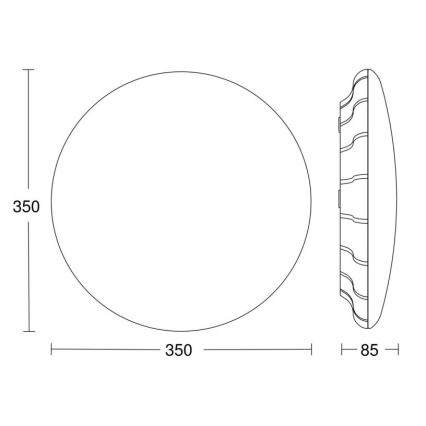 Steinel 068042 - LED Kattovalo anturilla RS PRO S30 SC 25,8W/230V 4000K