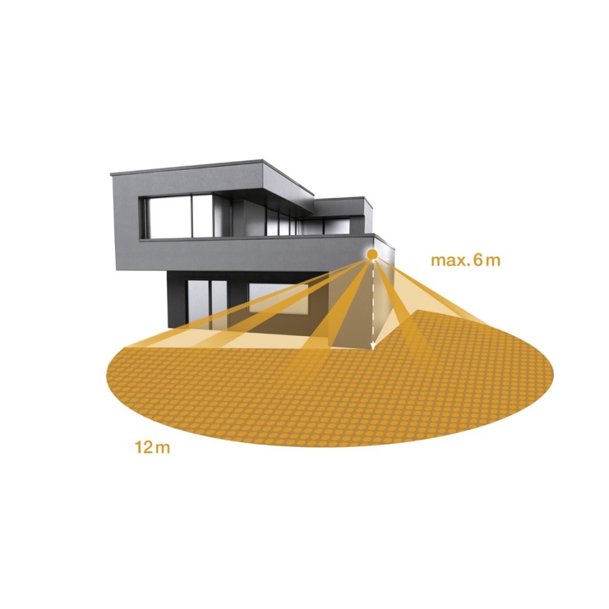 Steinel 068110 - LED-valonheitin anturilla XLED PRO LED/20W/230V 3000K IP44 musta