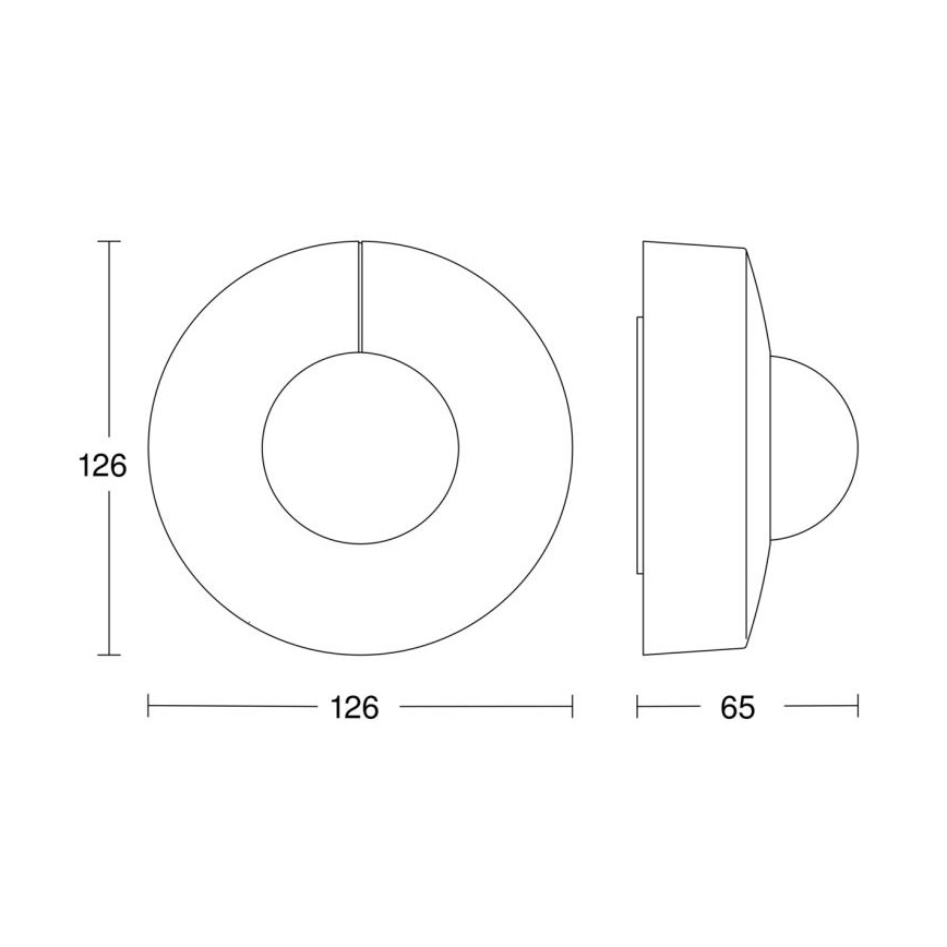 Steinel 068547 - Liiketunnistin IS 3360 40m COM1 IP54 pyöreä musta
