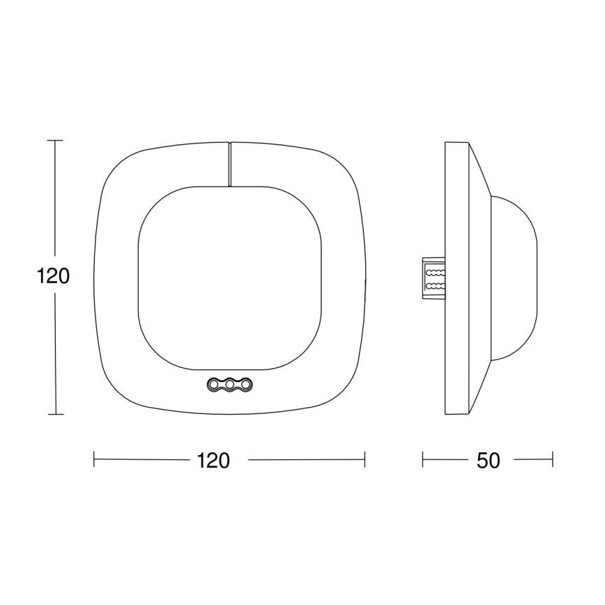 Steinel 068622 - Läsnäolotunnistin IR Quattro HD 24m KNX musta