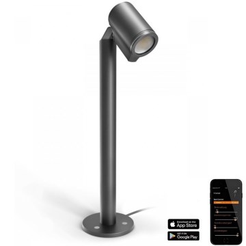 Steinel 068677 - LED-ulkolamppu SPOT WAY 1xGU10/6,7W/230V IP44 antrasiitti