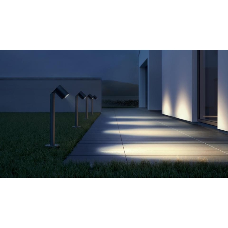 Steinel 068677 - LED-ulkolamppu SPOT WAY 1xGU10/6,7W/230V IP44 antrasiitti