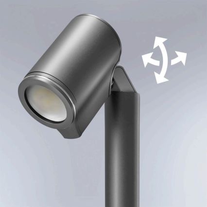 Steinel 068677 - LED-ulkolamppu SPOT WAY 1xGU10/6,7W/230V IP44 antrasiitti
