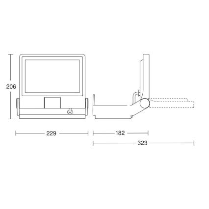 Steinel 069513 - LED-valonheitin XLED PRO ONE LED/17,7W/230V 3000K IP44 antrasiitti