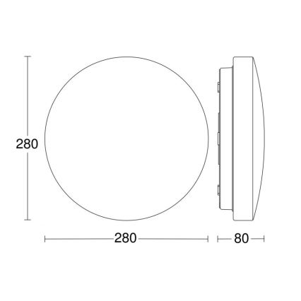 Steinel 069674 - LED-kattovalaisin kylpyhuoneeseen anturilla RSPRO P1 LED/9,4W/230V 4000K IP54