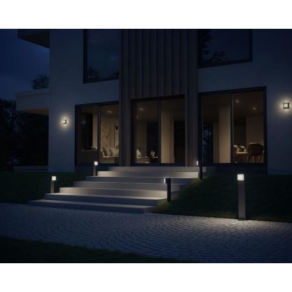 Steinel 078645- LED Ulkovalo anturilla L 845 SC 9W/230V 3000K IP44 antrasiitti