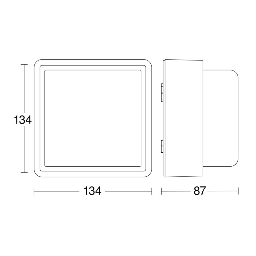 Steinel 078645- LED Ulkovalo anturilla L 845 SC 9W/230V 3000K IP44 antrasiitti