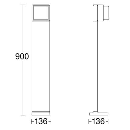 Steinel 078676 - LED Himmennettävä ulkolamppu GL 85 C 900 LED/9W/230V IP44